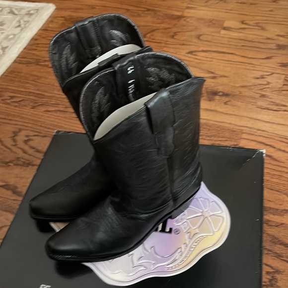 Pecos Bill LADIES Black Boots- SZ 9- NIB - Picture 5 of 10
